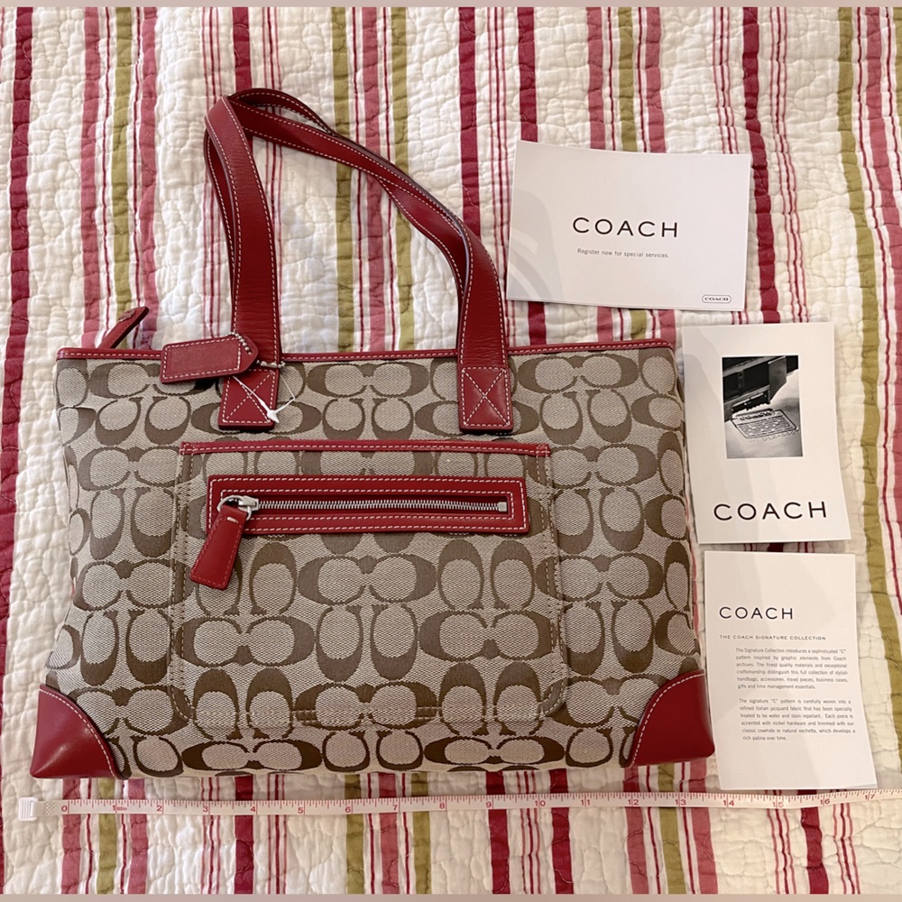 NWOT Coach signature “C” tote bag.